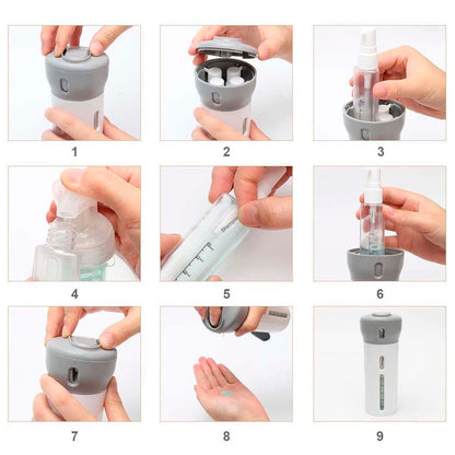 SmartVial™ | Dispensador para Viaje 4 En 1